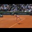 The first semifinal: Maria Sharapova serving