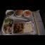 Airplane food: pork stir fry with