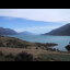 The scenery over the lake, ice-capped